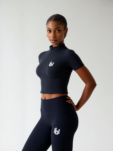 Black - Women's Yoga Workout Set Black - Women's Yoga Workout Set