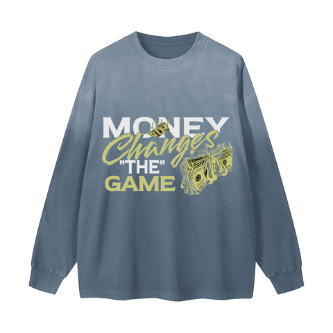 Gradient Vintage Washed Long Sleeve Tee - 270 GSM Gradient Vintage Washed Long Sleeve Tee - 270 GSM