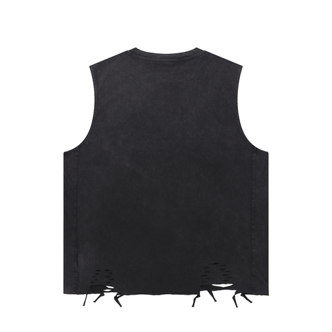 Snow Washed Raw-Hem Tank Top Snow Washed Raw-Hem Tank Top