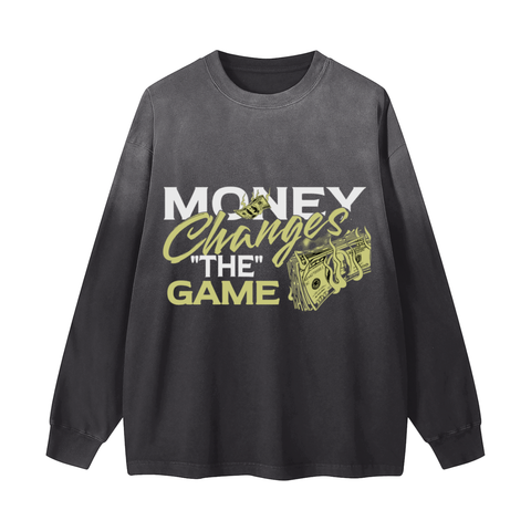 Gradient Vintage Washed Long Sleeve Tee - 270 GSM Gradient Vintage Washed Long Sleeve Tee - 270 GSM