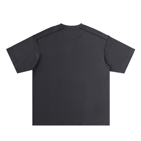 Oversized Contrast-Stitched Cotton Tee Oversized Contrast-Stitched Cotton Tee