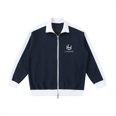 Contrast Trim Stand Collar Jacket Contrast Trim Stand Collar Jacket