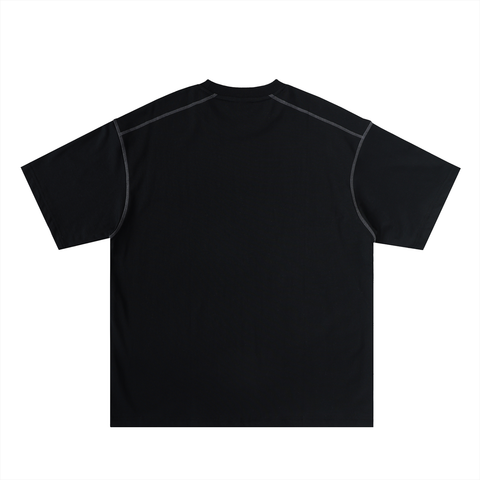 Oversized Contrast-Stitched Cotton Tee Oversized Contrast-Stitched Cotton Tee