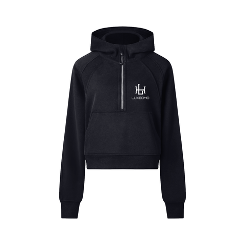 Cropped Half-Zip Hoodie Cropped Half-Zip Hoodie