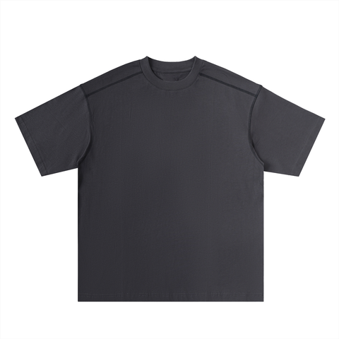 Oversized Contrast-Stitched Cotton Tee Oversized Contrast-Stitched Cotton Tee