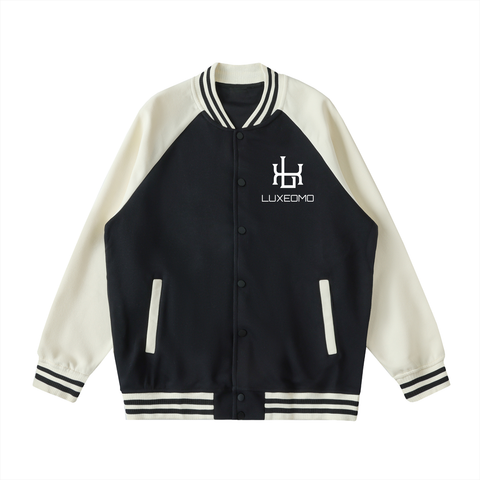 Two Tone Raglan Sleeve Varsity Jacket Two Tone Raglan Sleeve Varsity Jacket
