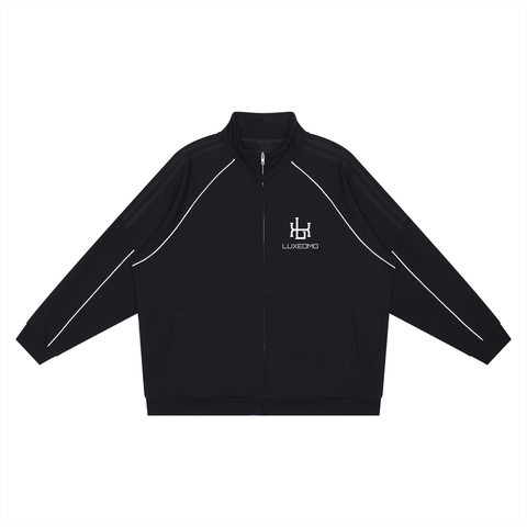 Reflection Striped Raglan Sleeve  Jacket Reflection Striped Raglan Sleeve  Jacket