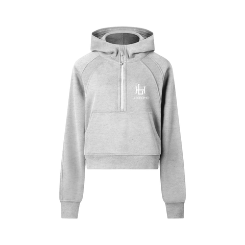 Cropped Half-Zip Hoodie Cropped Half-Zip Hoodie