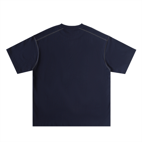 Oversized Contrast-Stitched Cotton Tee Oversized Contrast-Stitched Cotton Tee