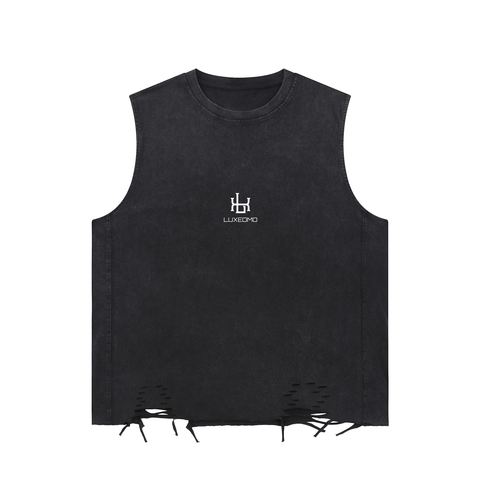 Snow Washed Raw-Hem Tank Top Snow Washed Raw-Hem Tank Top