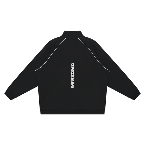Reflection Striped Raglan Sleeve  Jacket Reflection Striped Raglan Sleeve  Jacket