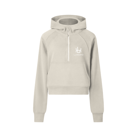 Cropped Half-Zip Hoodie Cropped Half-Zip Hoodie
