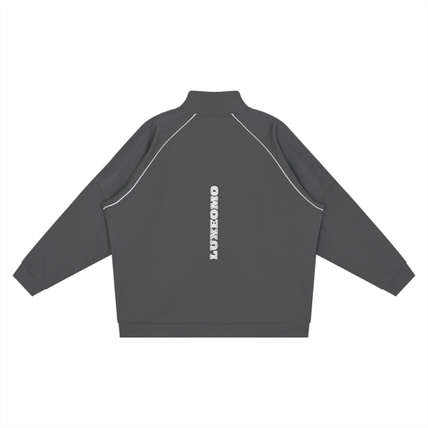 Reflection Striped Raglan Sleeve  Jacket Reflection Striped Raglan Sleeve  Jacket