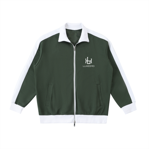 Contrast Trim Stand Collar Jacket Contrast Trim Stand Collar Jacket