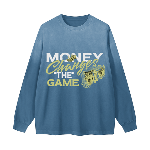 Gradient Vintage Washed Long Sleeve Tee - 270 GSM Gradient Vintage Washed Long Sleeve Tee - 270 GSM