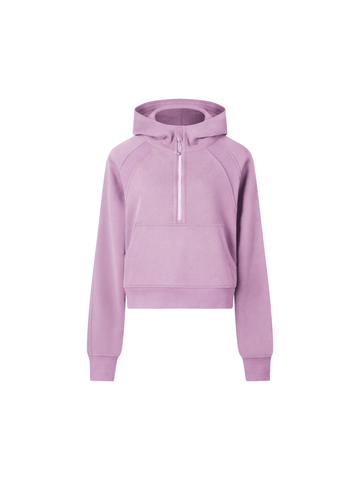 Cropped Half-Zip Hoodie Cropped Half-Zip Hoodie