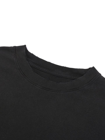 Snow Washed Raw-Hem T-Shirt Snow Washed Raw-Hem T-Shirt