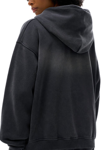 Luxe Two-way Zipper Boxy Fleece Hoodie Luxe Two-way Zipper Boxy Fleece Hoodie