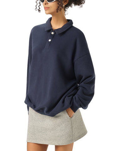 Heavyweight Polo-Collar Sweatshirt Heavyweight Polo-Collar Sweatshirt