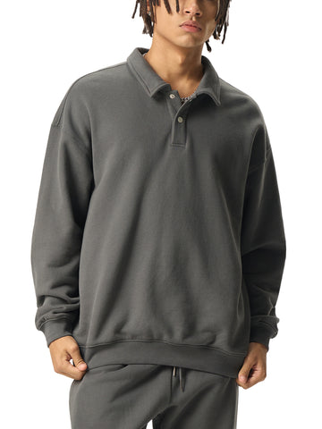 Heavyweight Polo-Collar Sweatshirt Heavyweight Polo-Collar Sweatshirt