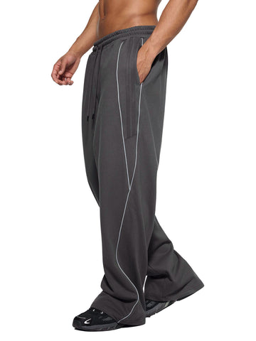 Reflection Striped Straight-Leg Sweatpants Reflection Striped Straight-Leg Sweatpants