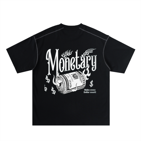 Oversized Contrast-Stitched Cotton Tee
