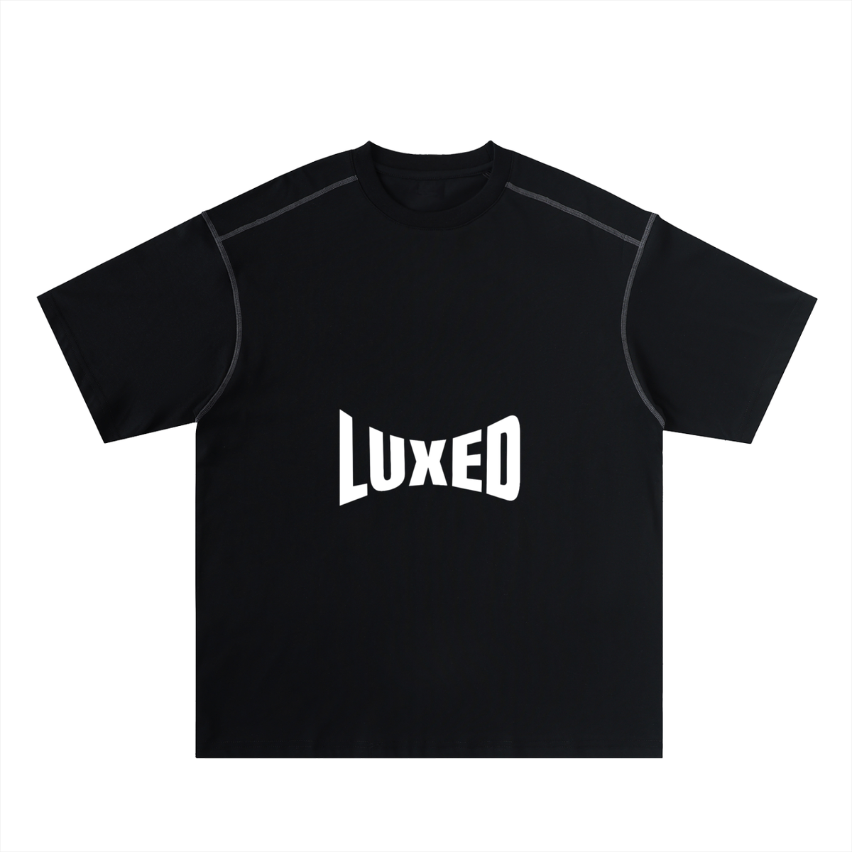 Oversized Contrast-Stitched Cotton Tee