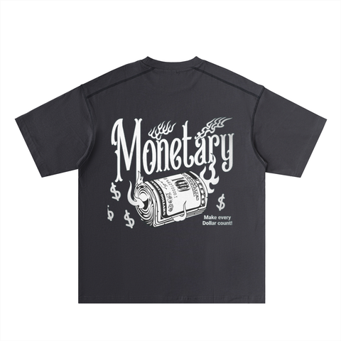 Oversized Contrast-Stitched Cotton Tee