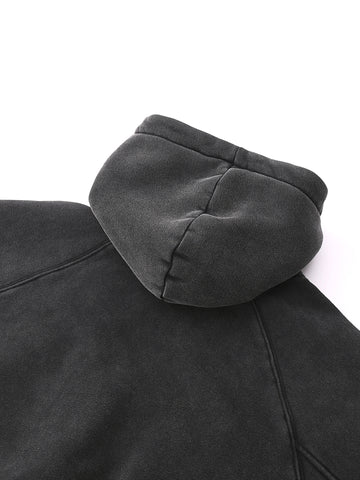 Snow Washed Cropped Hoodie